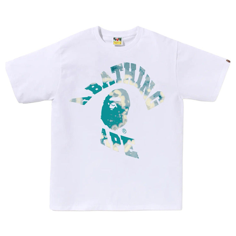 Bape Multi‑Graphic Ape Head Oversized Tee Streetwear Unisex