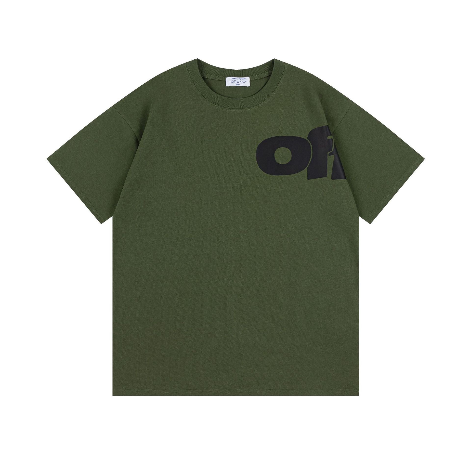 Off-White Big Letter Print Crew Neck Short Sleeve T Shirt Unisex