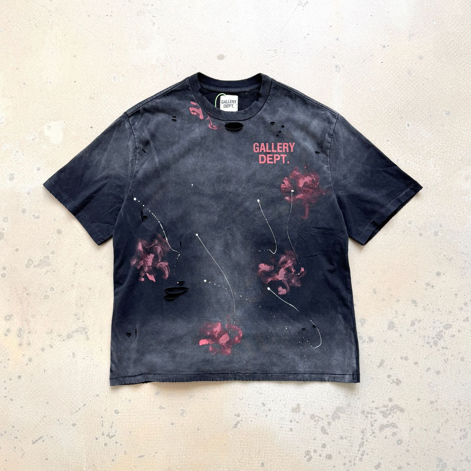 Gallery Dept California Limited Floral Distressed Crew Neck T Shirt