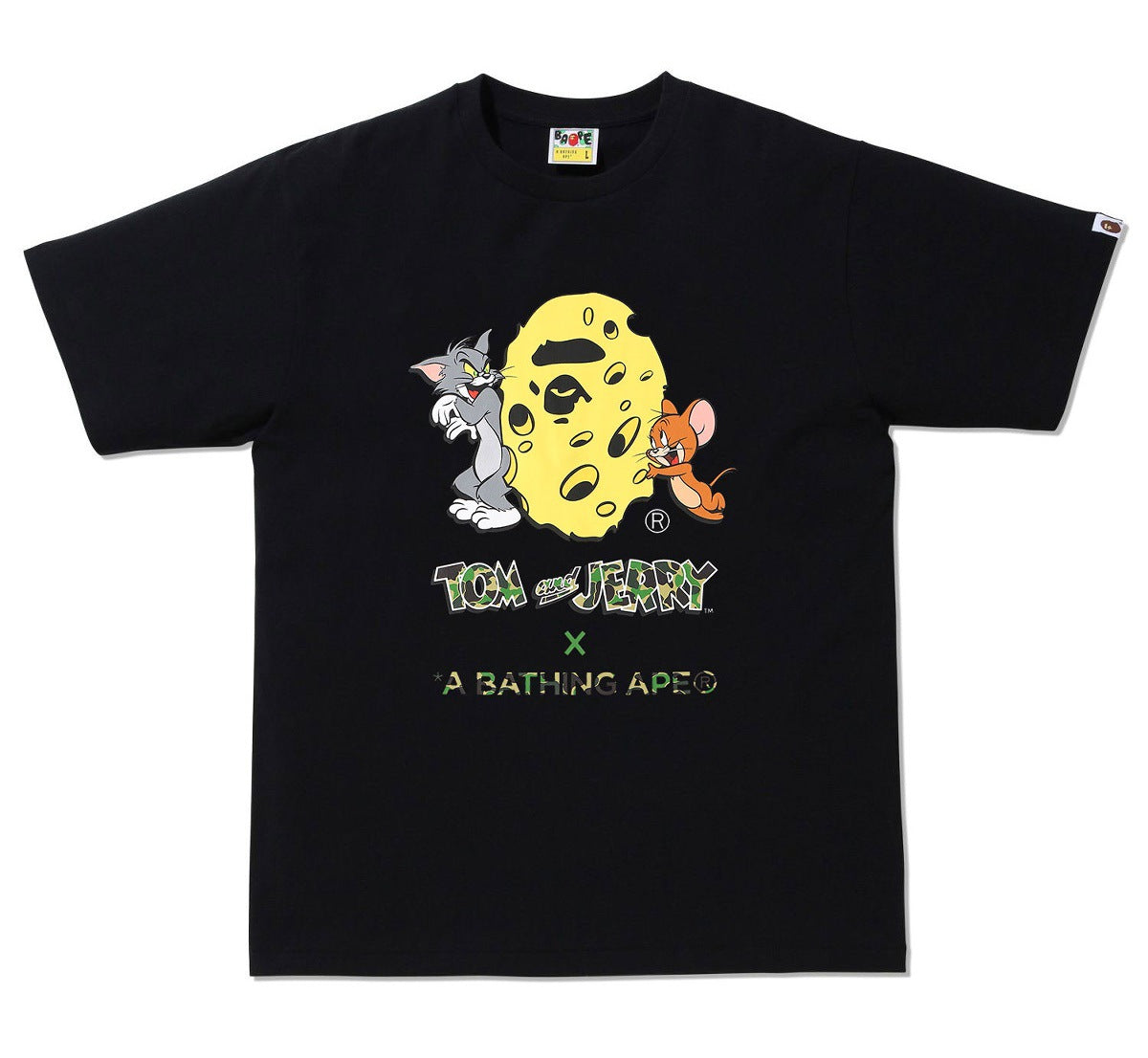 Bape Baby Milo Multi‑Print Graphic Oversized Tee Streetwear Unisex