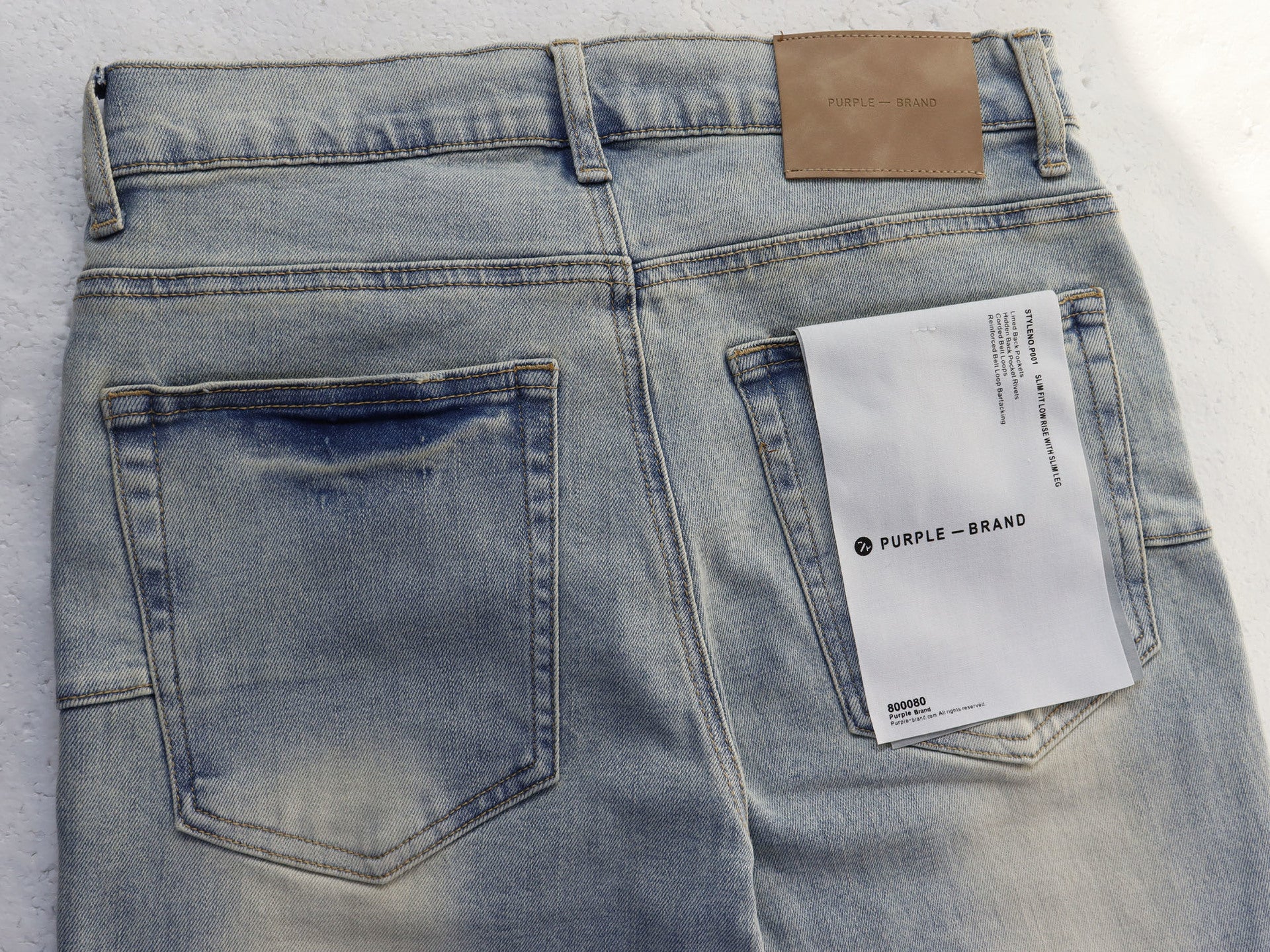 Purple Brand Signature Print Skinny Denim Jeans Unisex