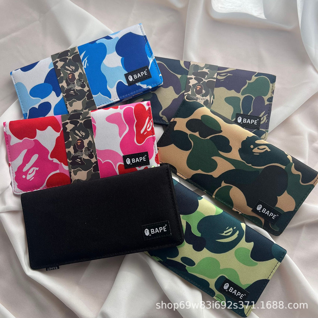 BAPE Ape Head ABC Camo Long Wallet