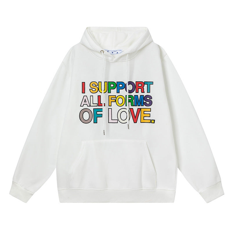 Off-White Arrow Graphic Print Hoodie Streetwear Unisex