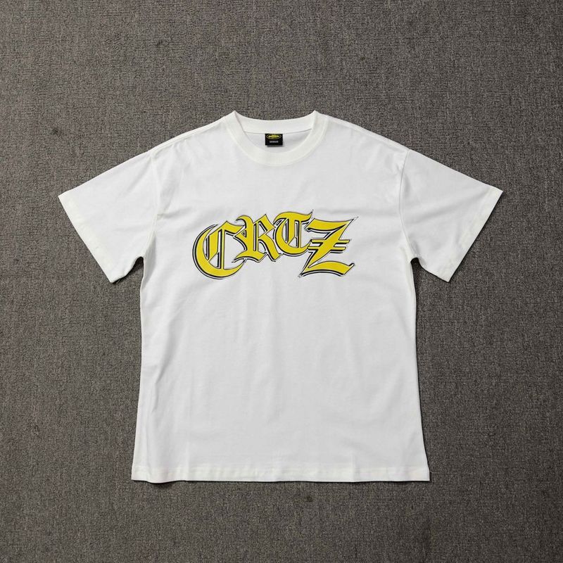 Corteiz Logo Letter Print Crew Neck Short Sleeve T‑Shirt Unisex