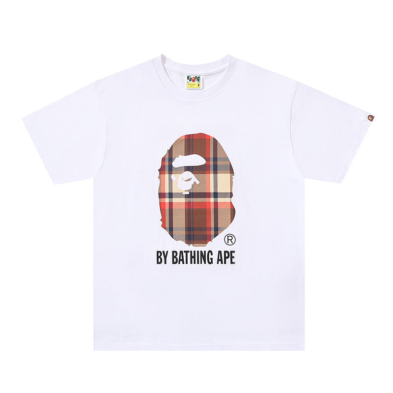 BAPE Ape Head Graphic Print Short Sleeve Tee Streetwear Unisex