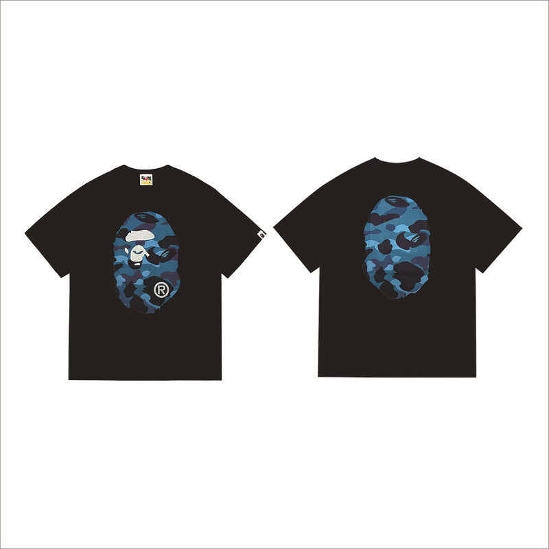 Bape Sakura Floral Graphic Oversized Tee Streetwear Unisex