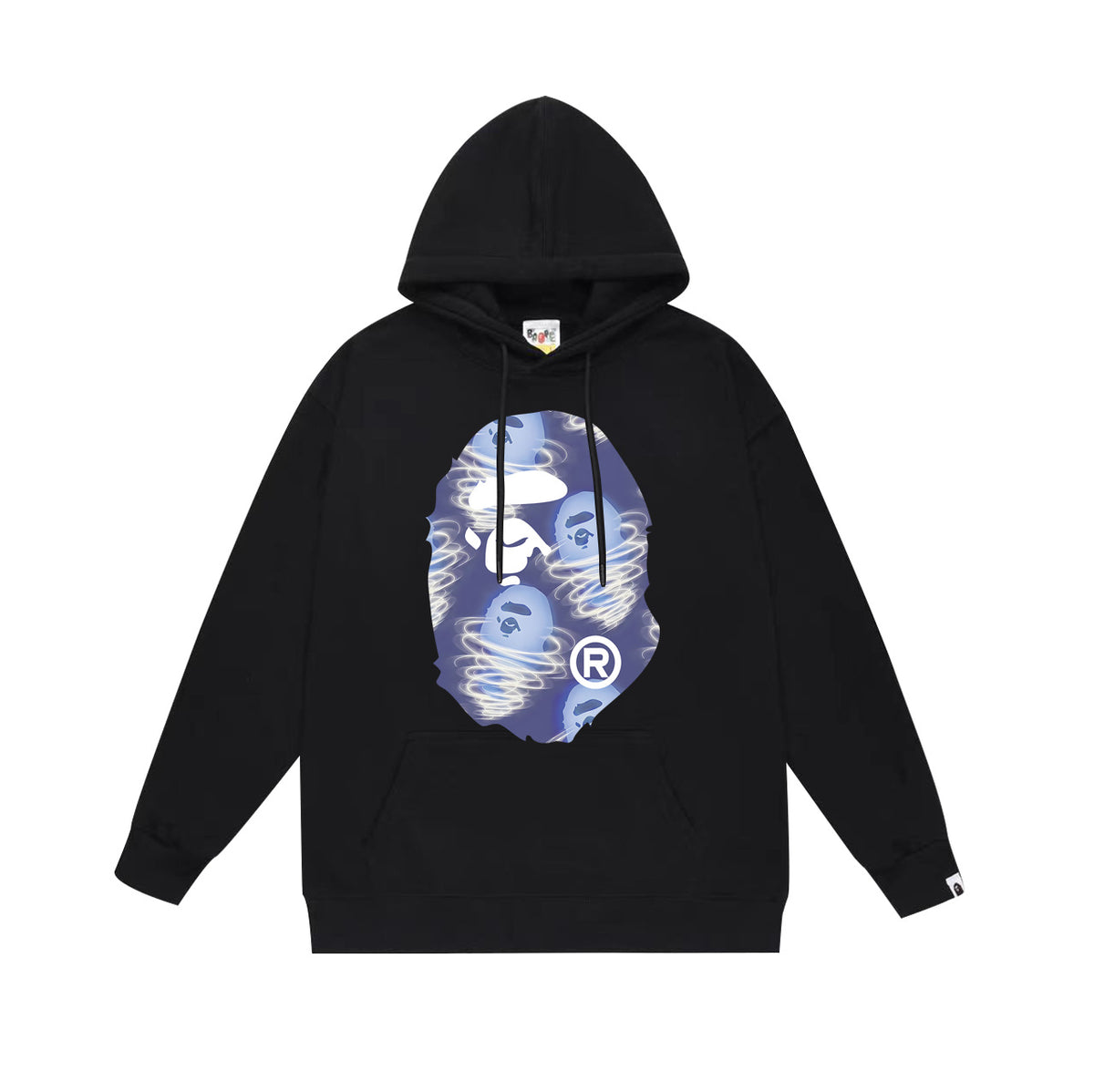 BAPE Hoodie Multi Camo Ape Head Print Street Fleece Pullover