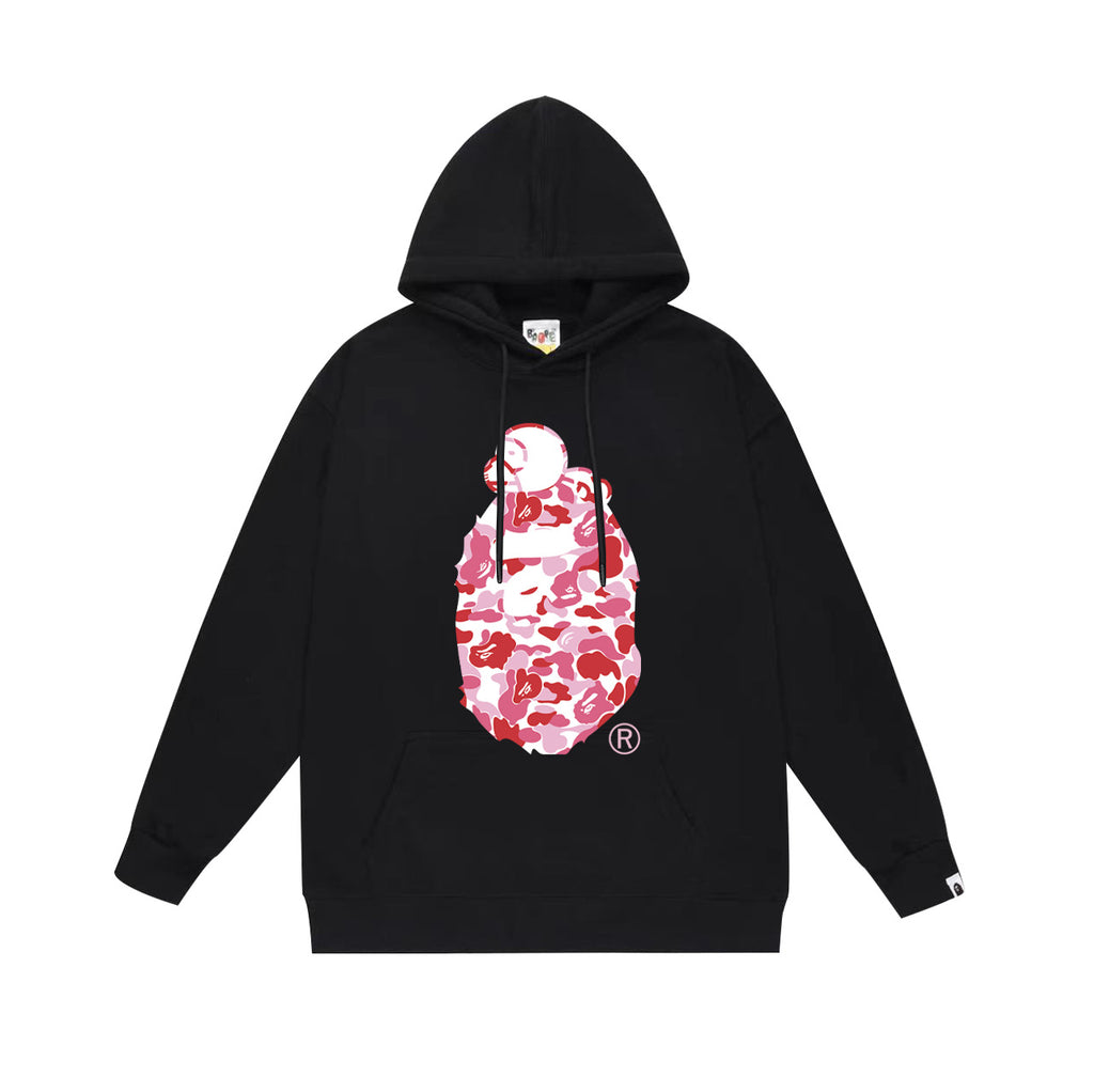 BAPE Hoodie Multi Camo Ape Head Print Street Fleece Pullover