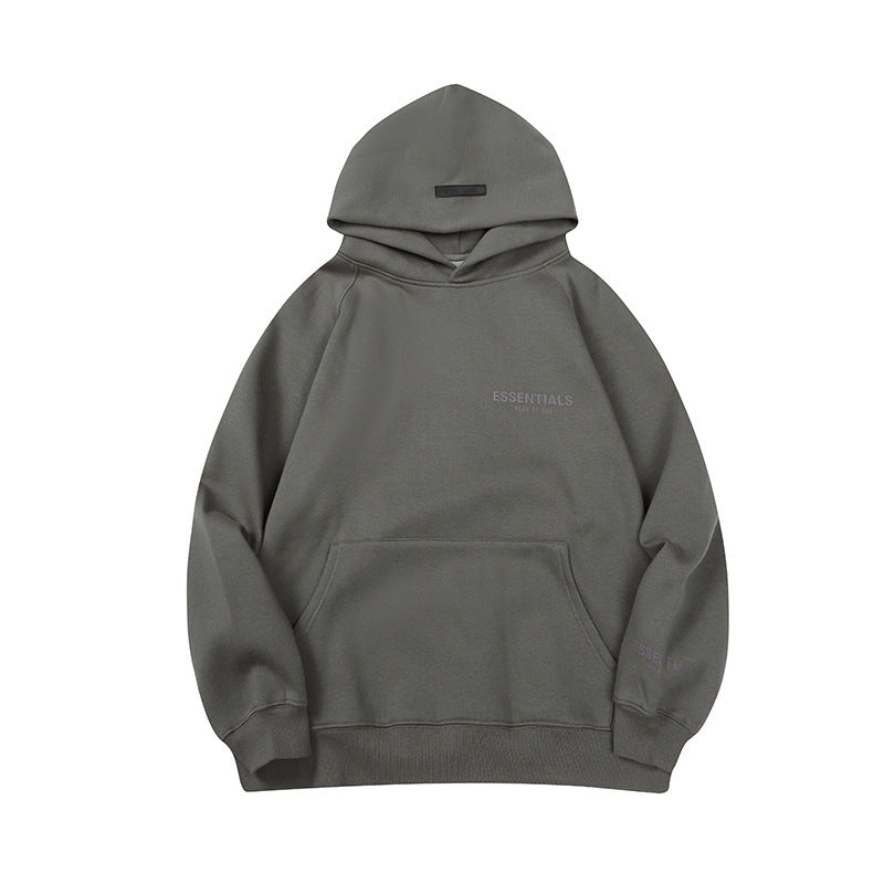Fear of God ESSENTIALS Small Logo Hoodie, Chest & Sleeve Print