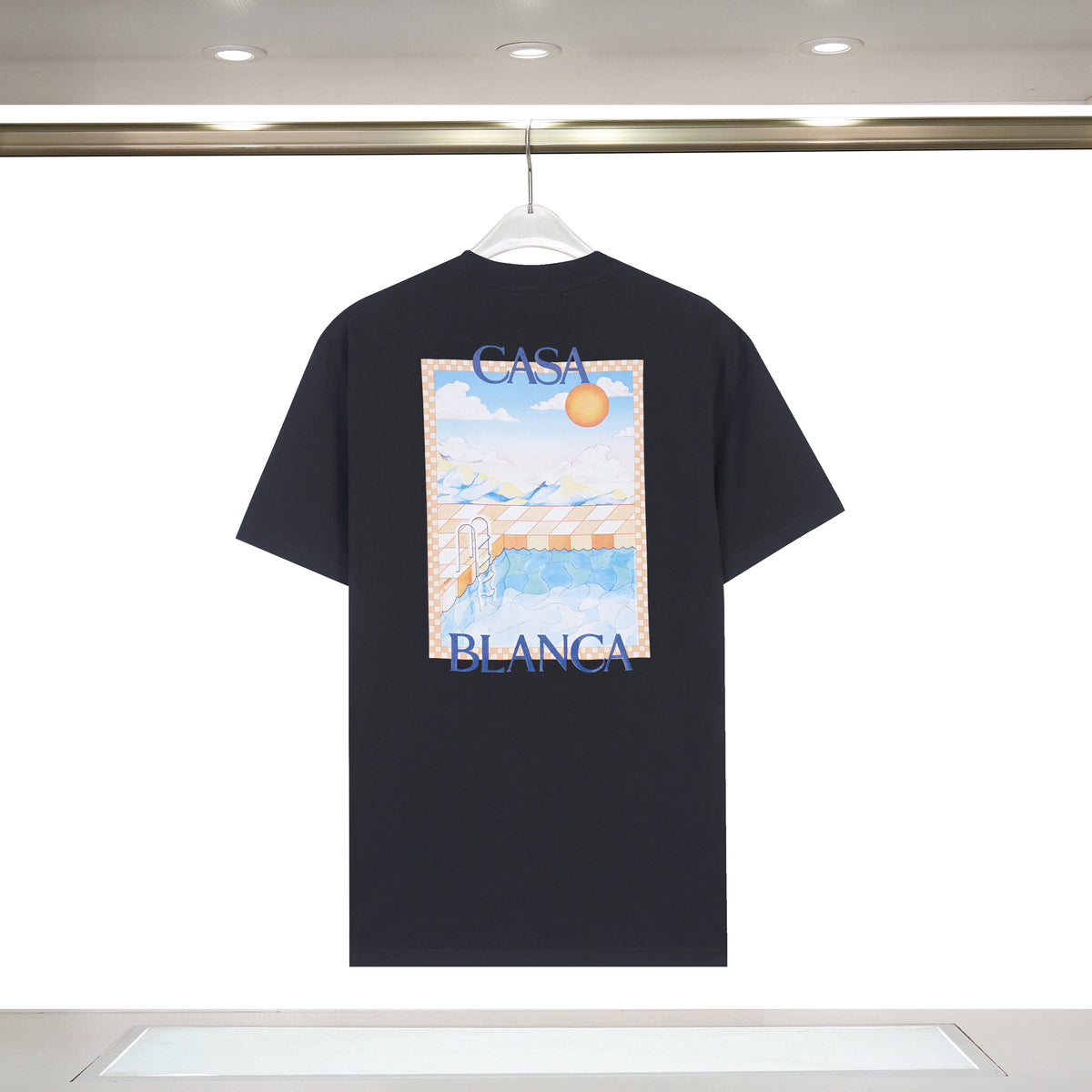 Casablanca Art Print Loose Unisex Short Sleeve Graphic T-Shirt