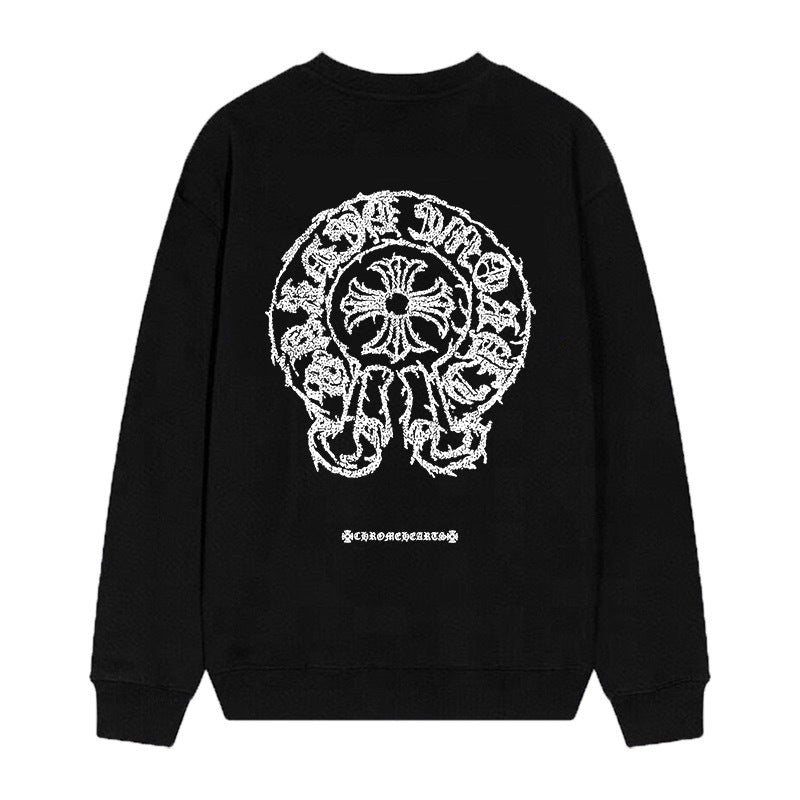 Chrome Hearts Cross Horseshoe Crewneck Sweatshirt Vintage Street Top