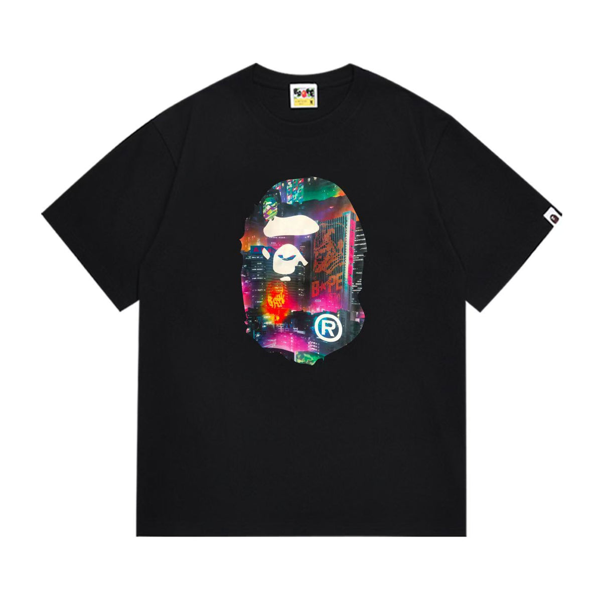 BAPE Ape Head Graphic Print Loose Unisex Streetwear T-Shirt