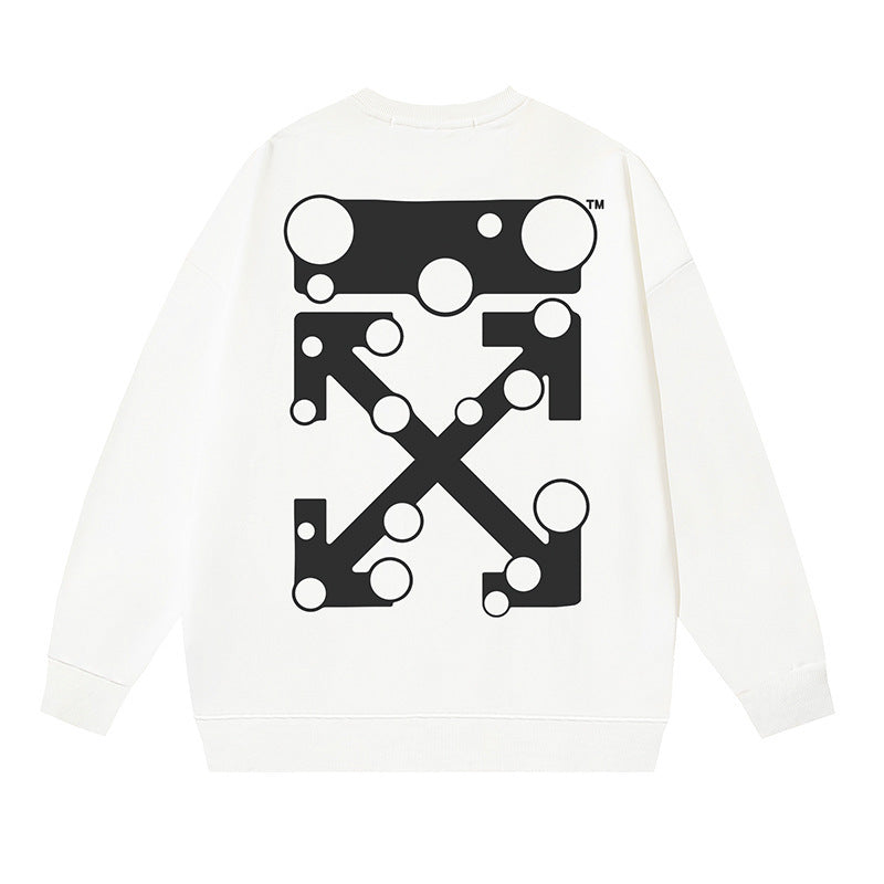 Off-White Multi Graphic Arrow Logo Unisex Crew Neck Sweatshirt