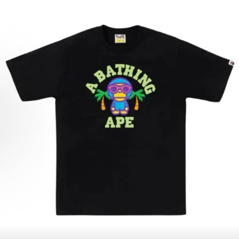 BAPE Ape Head Cartoon Print Loose Unisex Short Sleeve T-Shirt