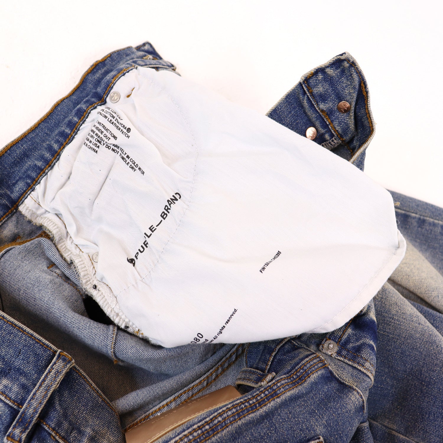 Purple Brand Wave Crack Ripped Skinny Denim Jeans Unisex