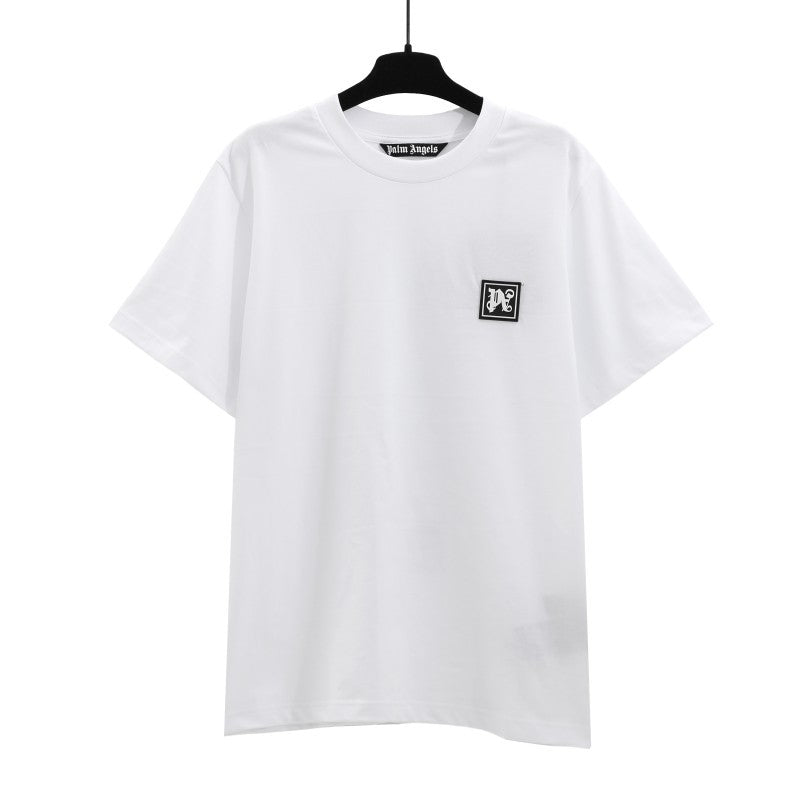 Palm Angels Graffiti Flame Palm Tree Graphic Oversized Tee Streetwear