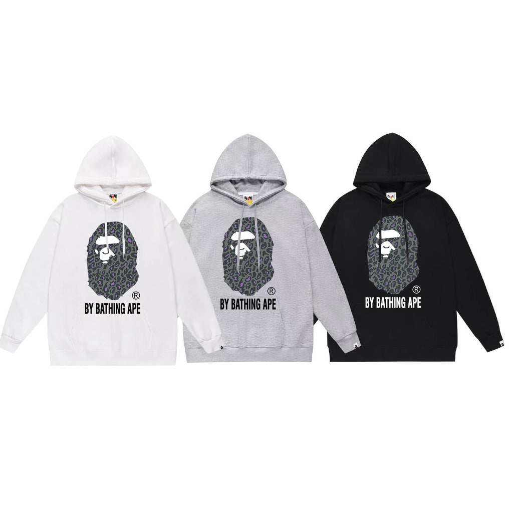 Bape Camo Ape Head Graphic Vintage Washed Oversized Hoodie Streetwear