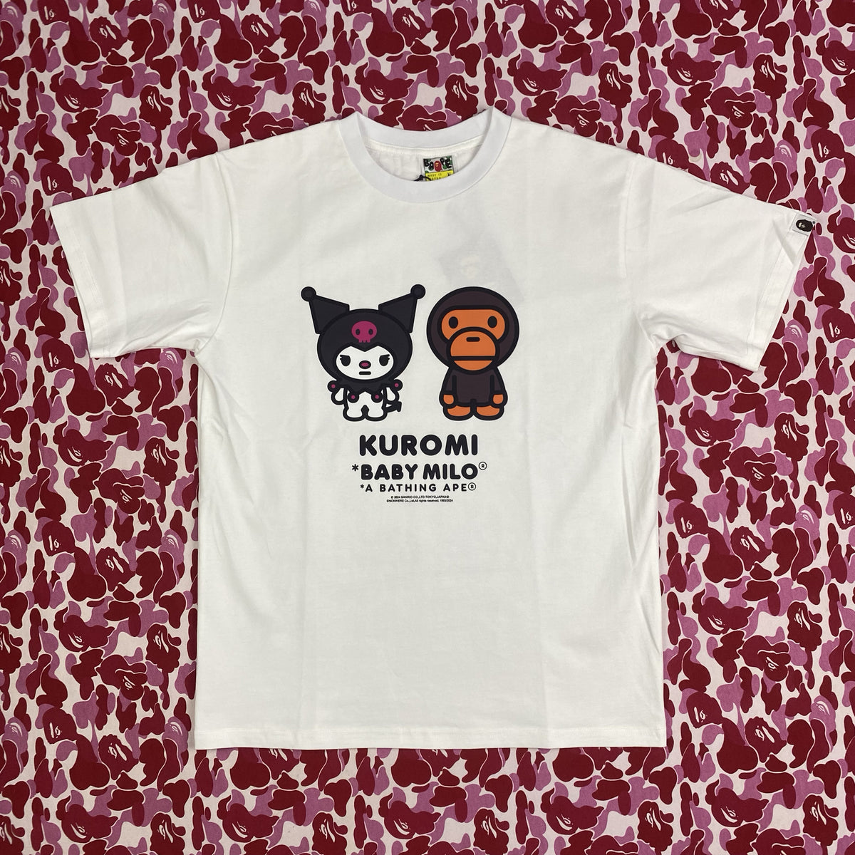 BAPE Baby Milo x Sanrio Characters Graphic T-Shirt Unisex
