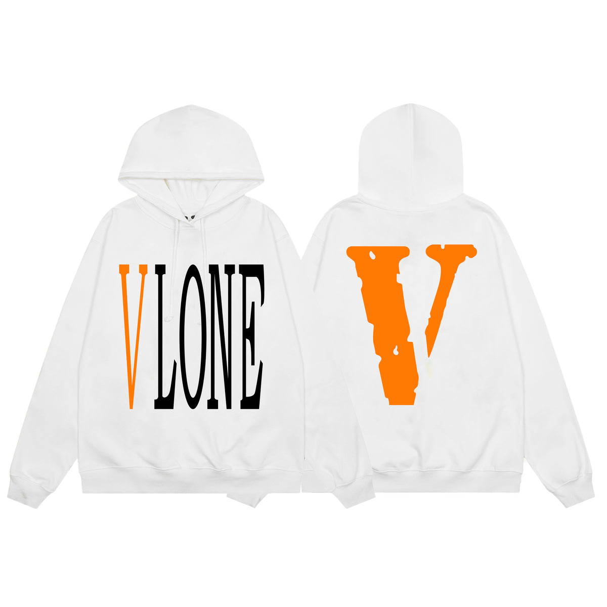 Vlone Friends Big V Logo American Style Unisex Hoodie