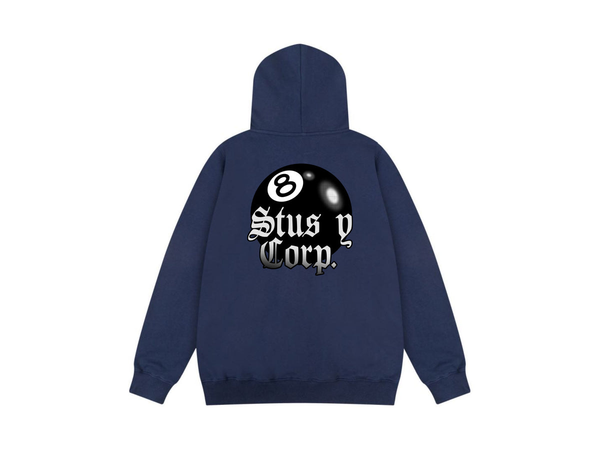 Stussy Zip Up Hoodie Multi Graphic Letter Print Streetwear Jacket