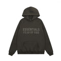 Fear of God ESSENTIALS 3D Silicone Letter Print Hoodie sweatpants