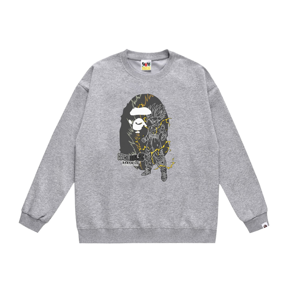 BAPE Crewneck Sweatshirt Ape Head Multi Graphic Street Pullover