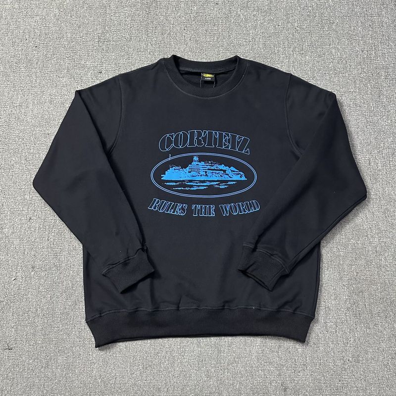 Corteiz Island Letter Graphic Oversized Crewneck Streetwear