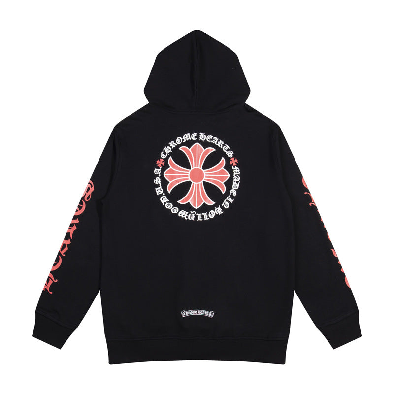 Chrome Hearts Multi‑Cross Graphic Oversized Hoodie Streetwear Unisex
