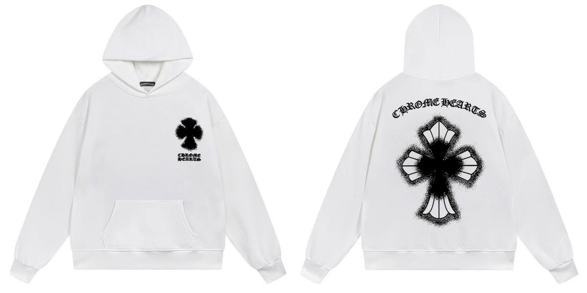 Chrome Hearts Cross Horseshoe Hoodie Vintage Goth Streetwear Pullover