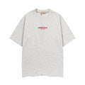 Fear Of God Essentials Red Rubber Letter Crew Neck Short Sleeve T Shirt