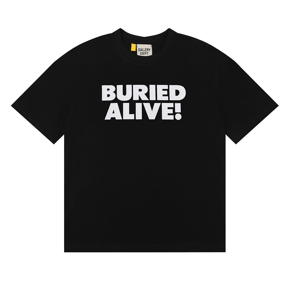 Gallery Dept Classic Logo Slogan Crew Neck Short Sleeve T‑Shirt Unisex