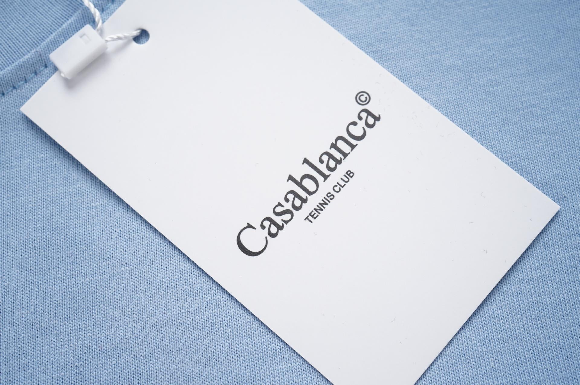 Casablanca Arch Graphic Logo Print Short Sleeve Tee Streetwear Unisex