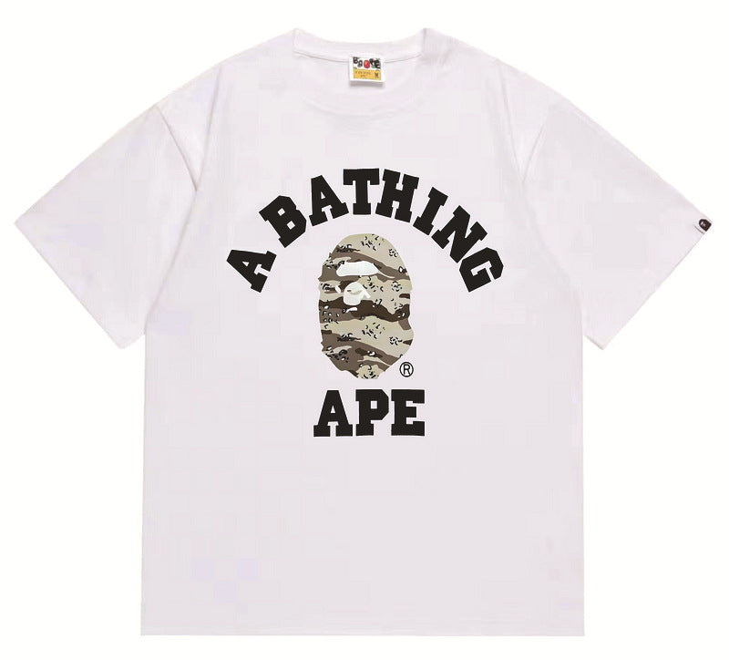 Bape Sakura Floral Graphic Oversized Tee Streetwear Unisex