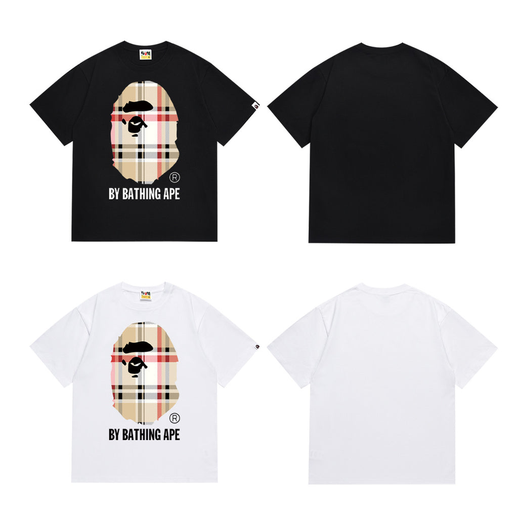 BAPE Ape Head Graphic Print Short Sleeve Tee Streetwear Unisex