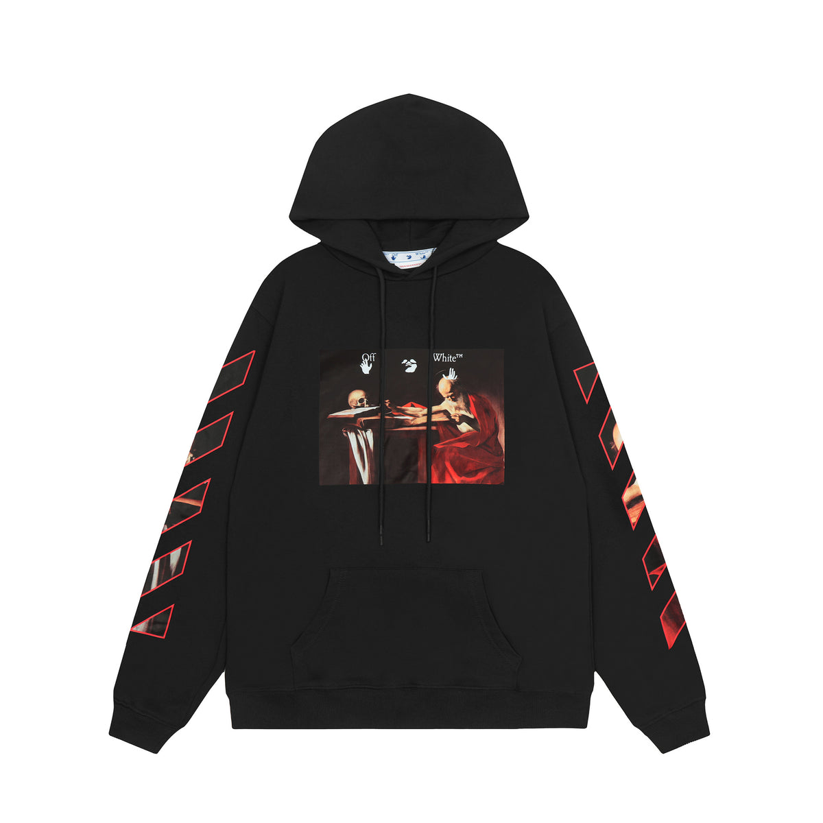 Off‑White Multi‑Arrow Abstract Graphic Oversized Hoodie Streetwear