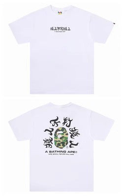 BAPE Ape Head Graphic Print Short Sleeve Tee Streetwear Unisex