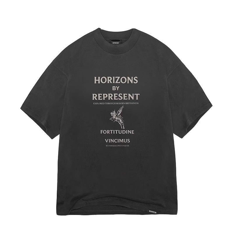 Represent Vintage Washed Graphic Short Sleeve Tee Streetwear Unisex