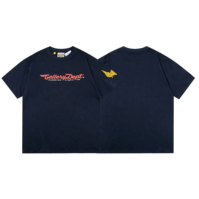 Gallery Dept Vintage Washed Graphic Short Sleeve Tee Streetwear Unisex