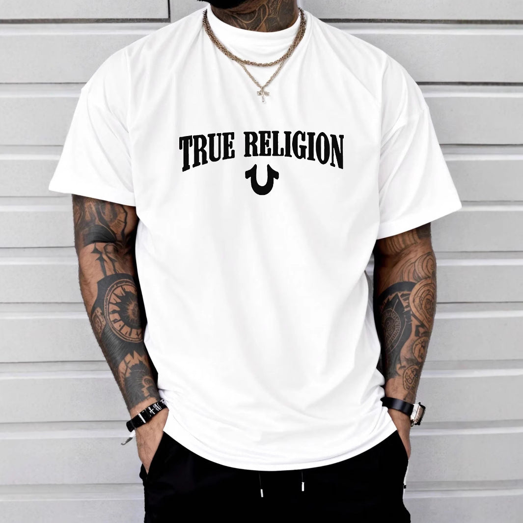 True Religion Horseshoe Logo Cotton Graphic Tee