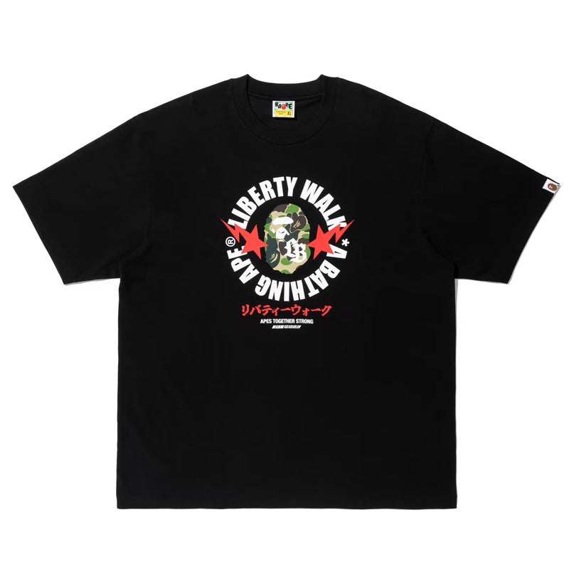 Bape Camo Ape Head Print Graphic Short Sleeve Tee Streetwear Unisex