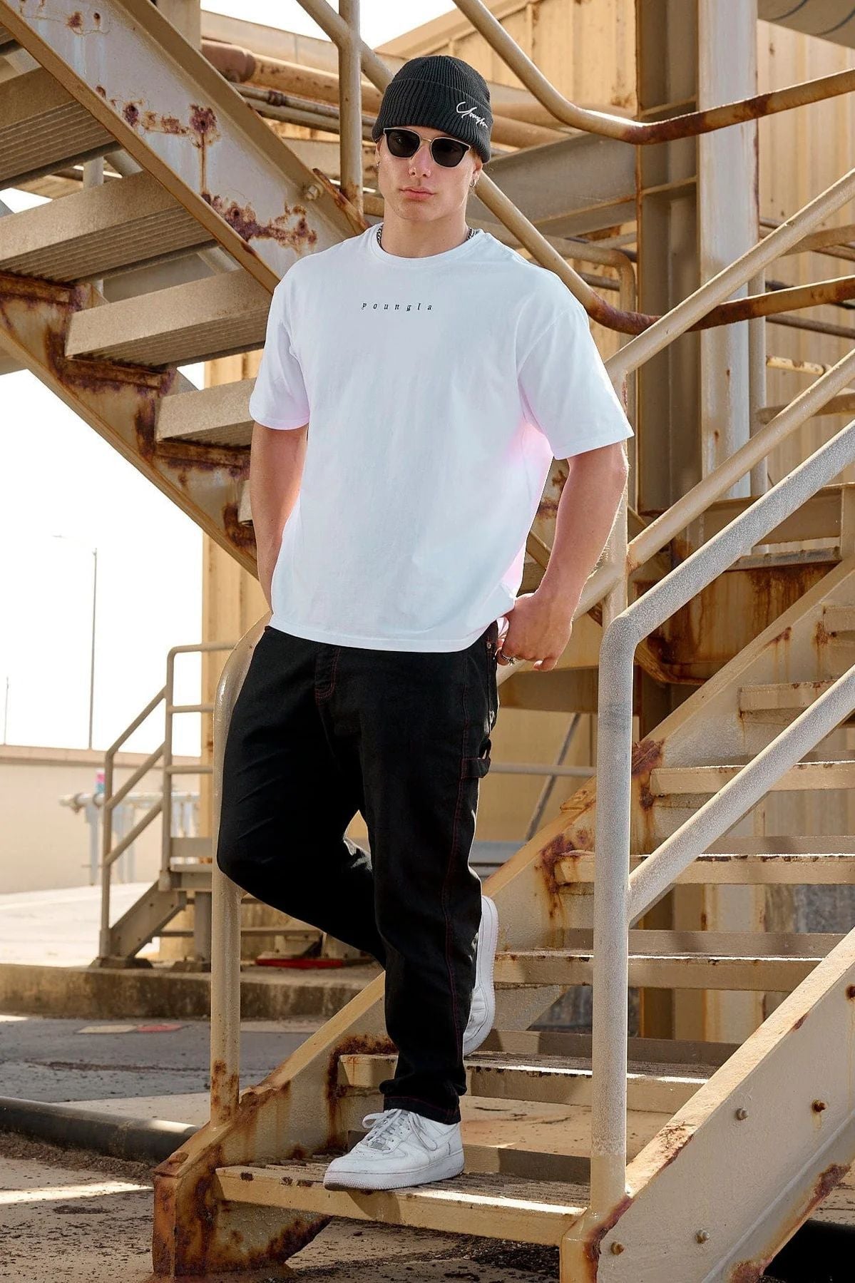 YOUNGLA 401 Essential Jacked Tees