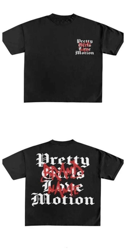 Revealmyfear Y2K Double Sided Cartoon Oversized Vintage Baumwoll-T-Shirt