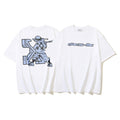Figure Arrow Graphic Print Streetwear Crew Neck Short Sleeve T Shirt
