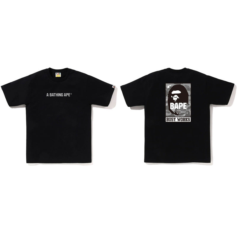 Bape Ape Head Shark Koi Fuji Graphic Oversized Tee Streetwear Unisex