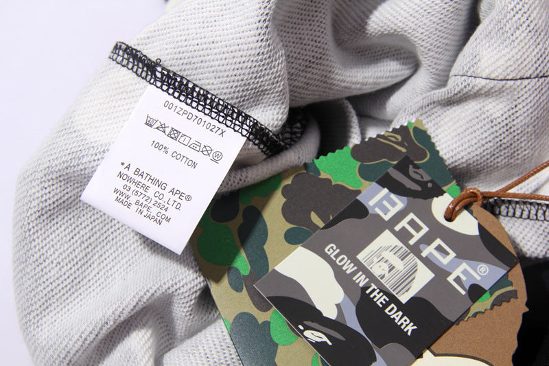 BAPE Shark Camo Print Streetwear Casual Shorts Unisex