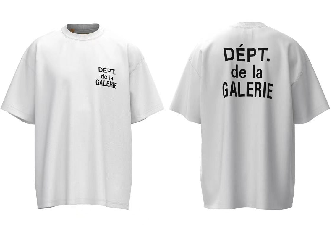Gallery Dept Vintage Washed Graphic Short Sleeve Tee Streetwear Unisex