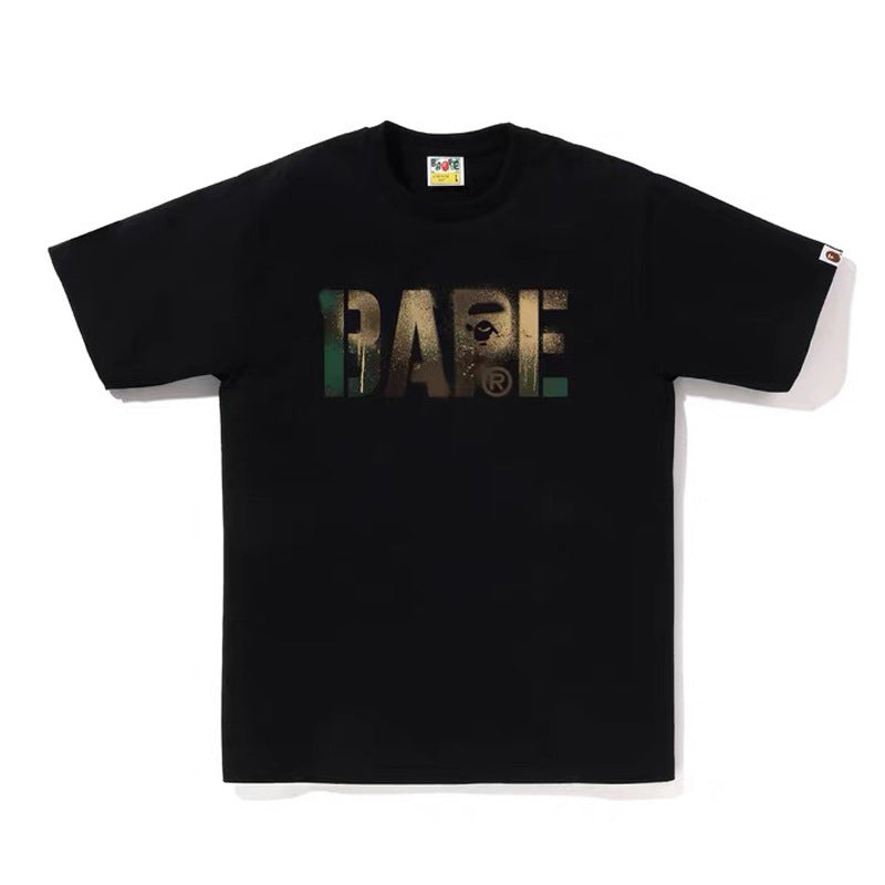 BAPE Ape Head & Shark Graphic Tee Loose Unisex Streetwear T-Shirt