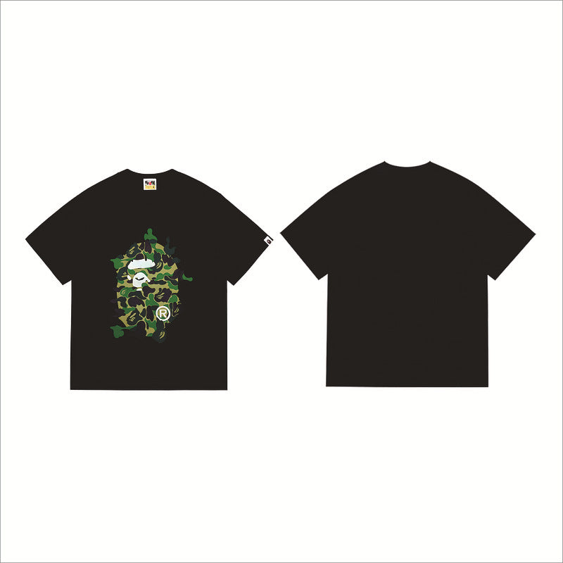Bape Sakura Floral Graphic Oversized Tee Streetwear Unisex