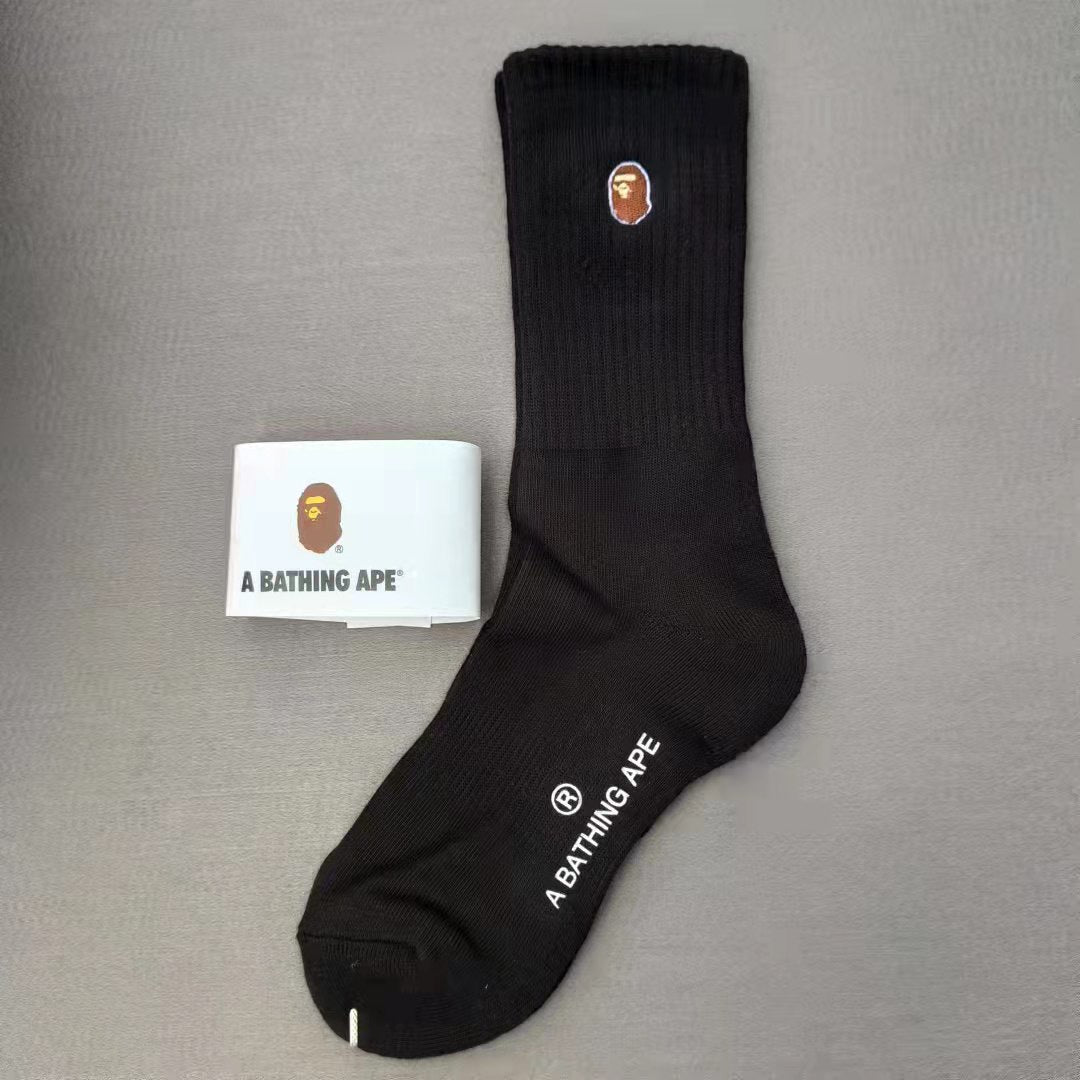 BAPE Ape Head Embroidered Socks