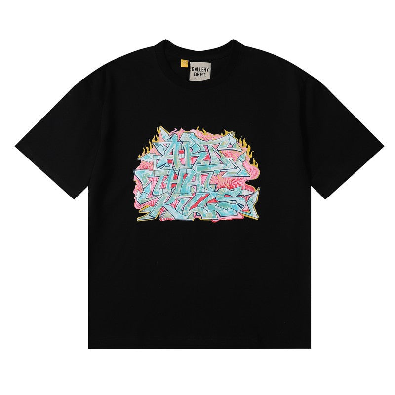 Gallery Dept Classic Logo Slogan Crew Neck Short Sleeve T‑Shirt Unisex